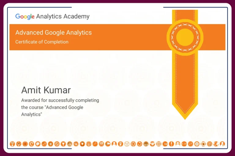 Amit Kumar Analytics Certified